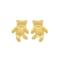 boucles d’oreilles femme et enfant petit ourson