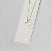 Collier lune argent