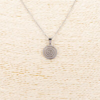 Collier spirale argent