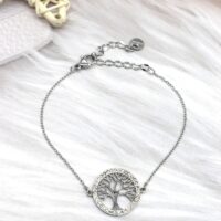 Bracelet arbre de vie stass argent