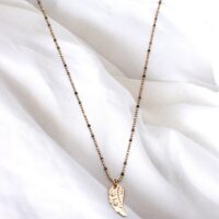 collier aile bronze