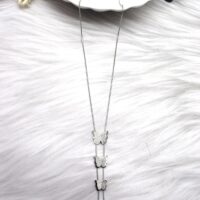 collier papillon argent